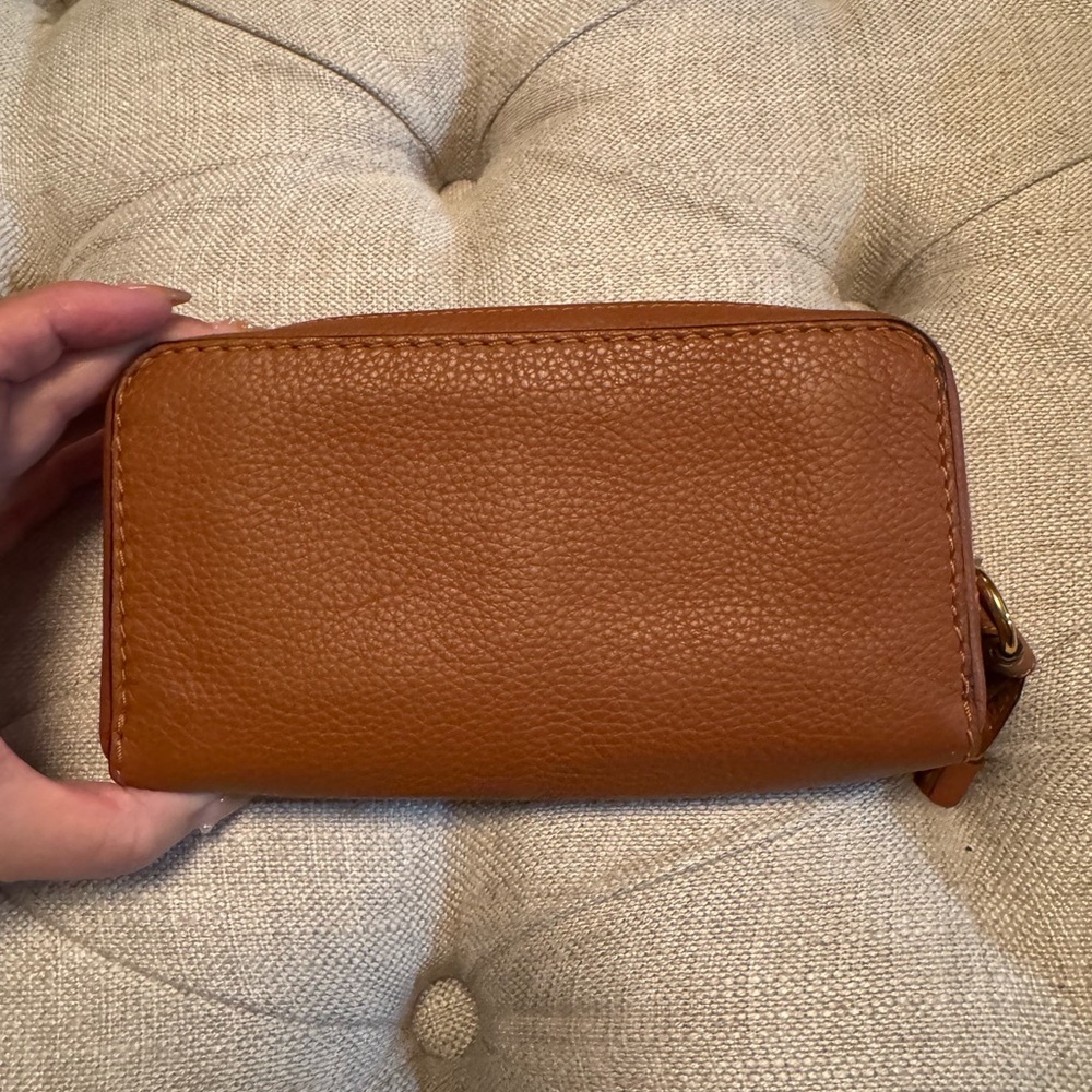 Chloe Marcie Zip Wallet with Gold Accents - Picture 3 of 8
